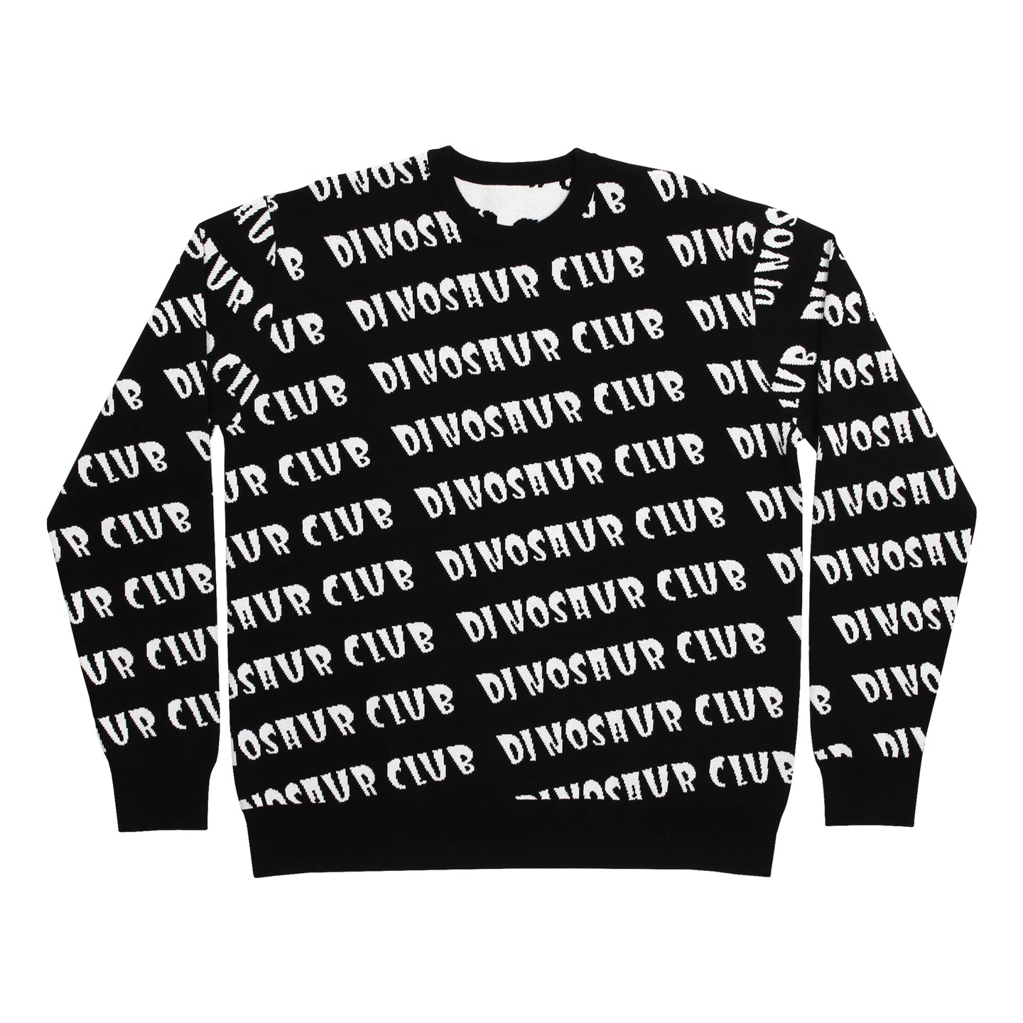 All Over Logo Knit Sweater Black