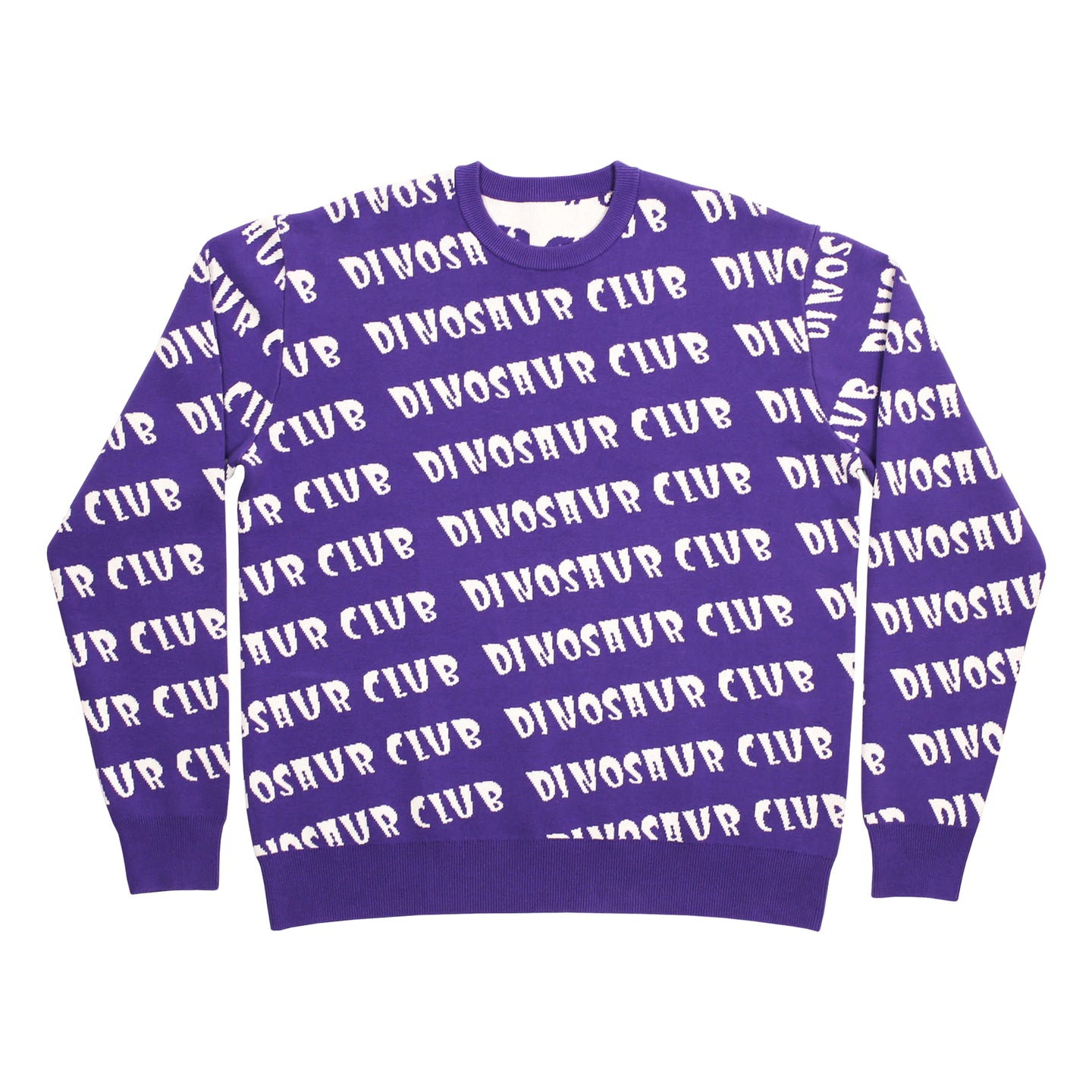All Over Logo Knit Sweater Purple