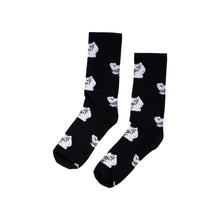 Load image into Gallery viewer, All Over Dino Socks Black