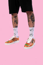 Load image into Gallery viewer, All Over Dino Socks White